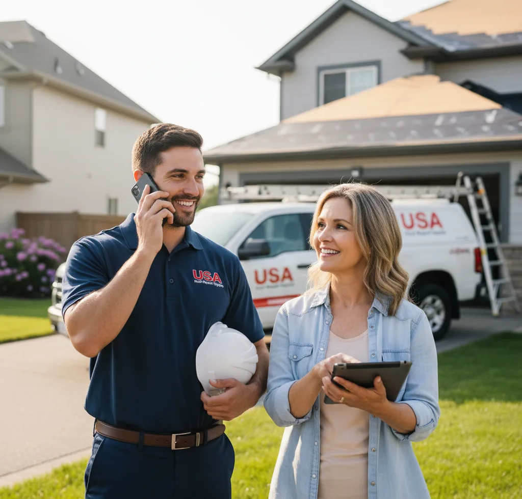 USA Roof Repair Experts customer support in Depew